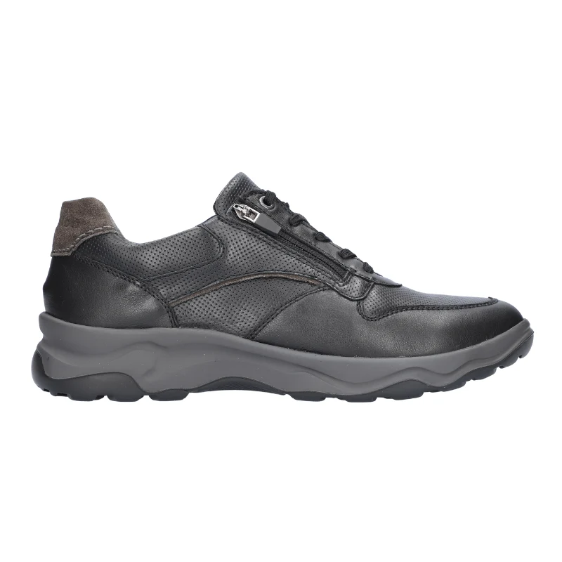 Waldläufer herresneaker - Sort læder