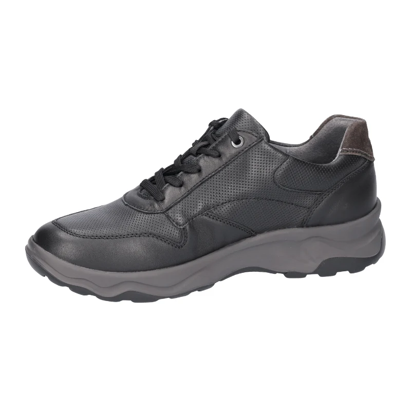 Waldläufer herresneaker - Sort læder