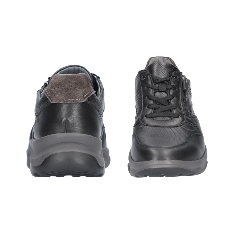Waldläufer herresneaker - Sort læder