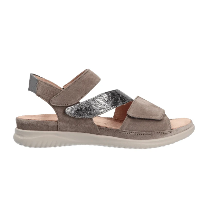 Hartjes damesandal med velcro - Sand