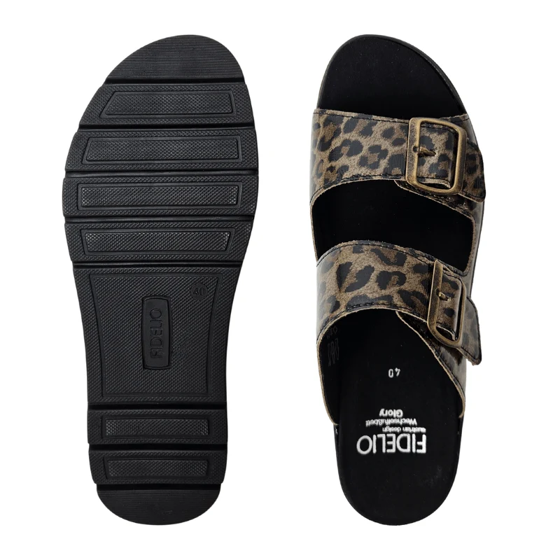 Fidelio dameslipper - Leopard