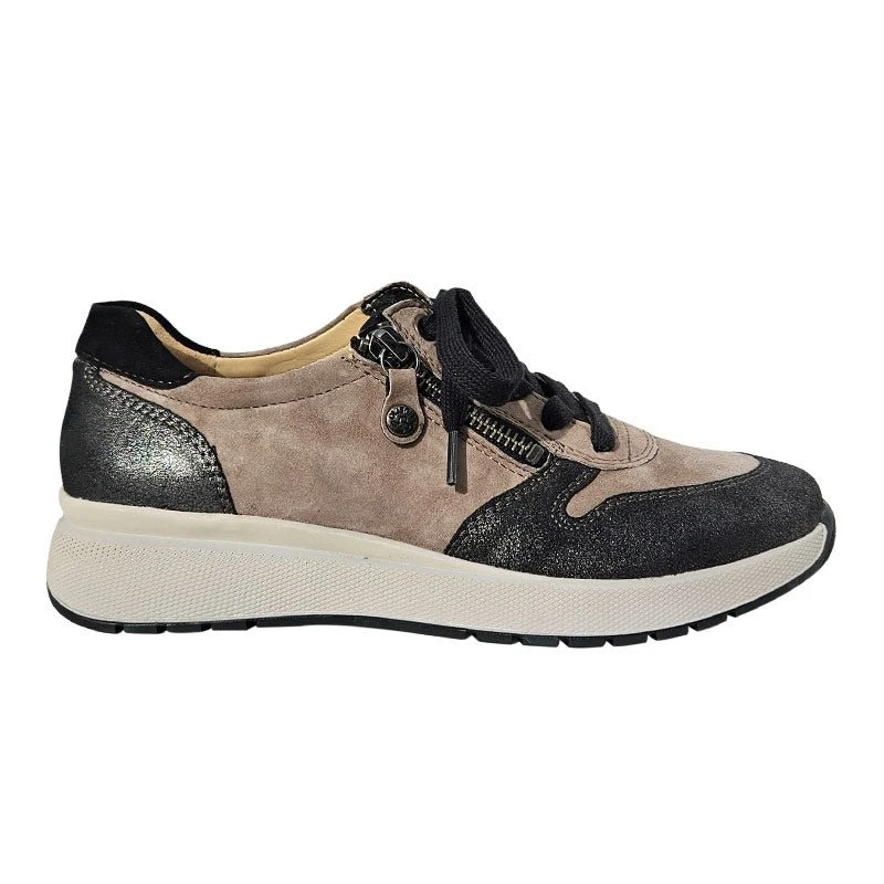 Sporty sneaker - Beige/Sort