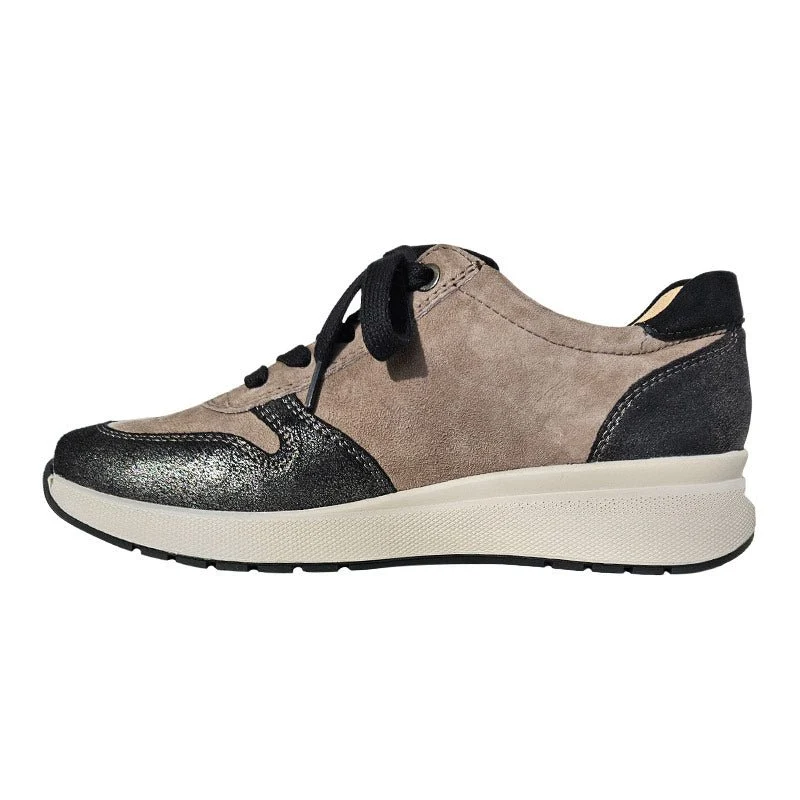 Sporty sneaker - Beige/Sort