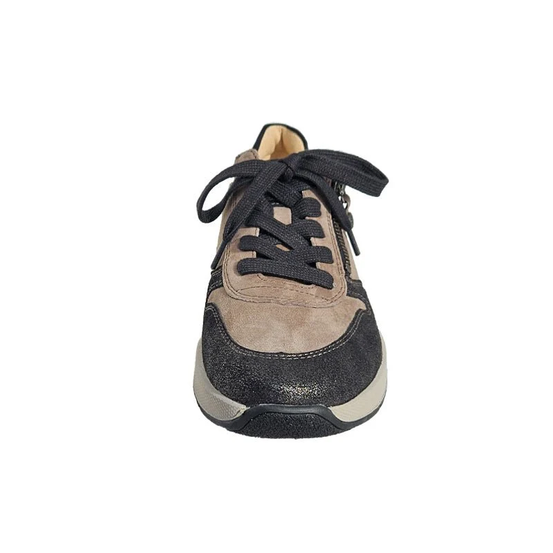 Sporty sneaker - Beige/Sort