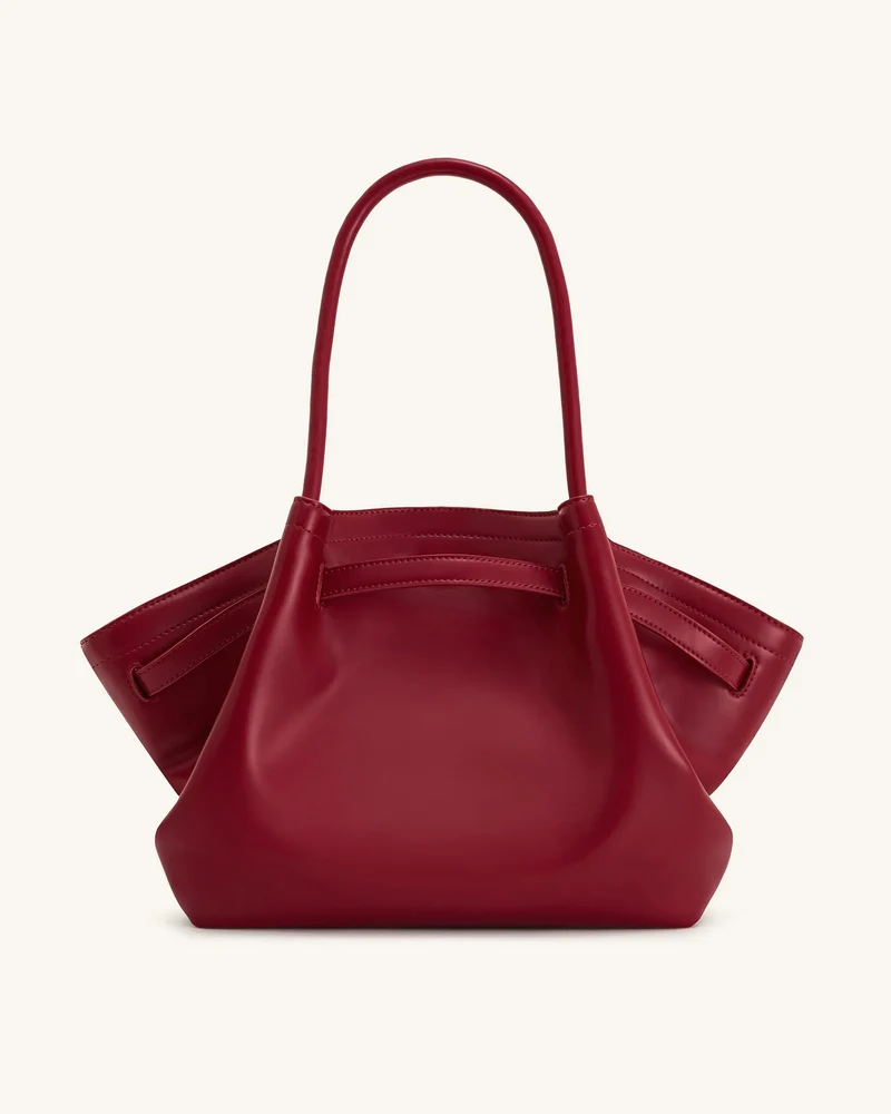 Hana Große Tote Bag - Weinrot