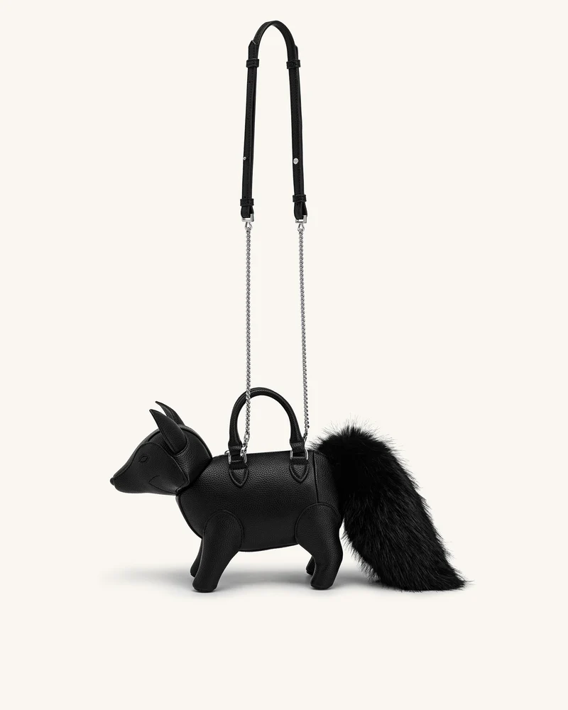 Kai Henkeltasche in Fuchsform - Schwarz