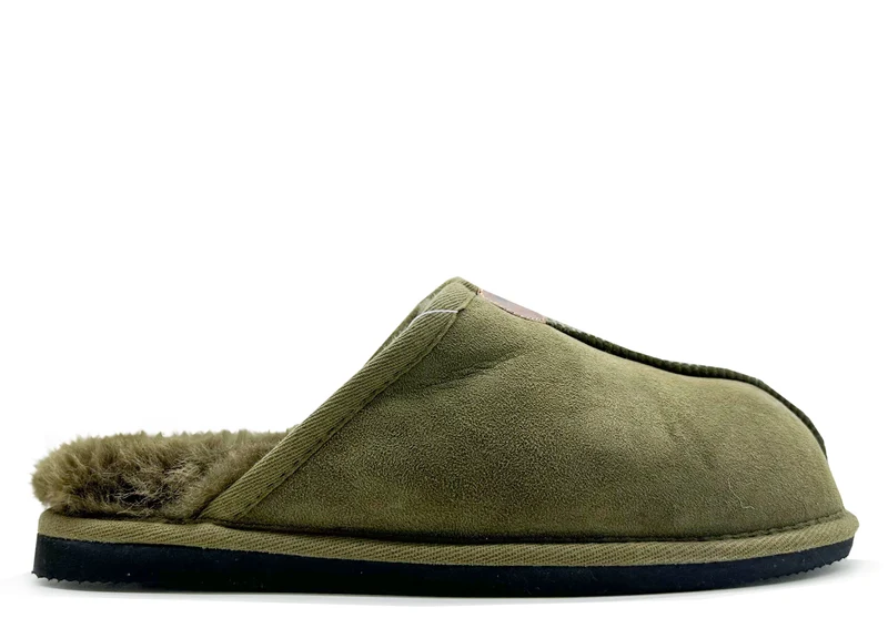 thies 1856 ® Sheepskin Grumpy Dad Slipper olive