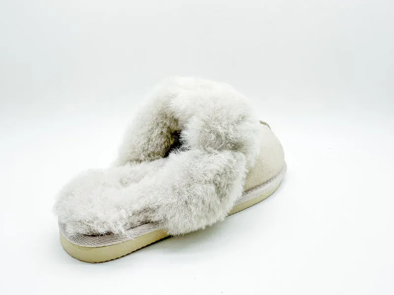 thies 1856 ® Sheepskin Slipper grey cream