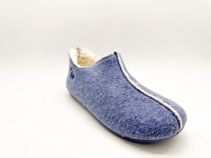thies 1856 ® Organic Slipper Boots vegan blue