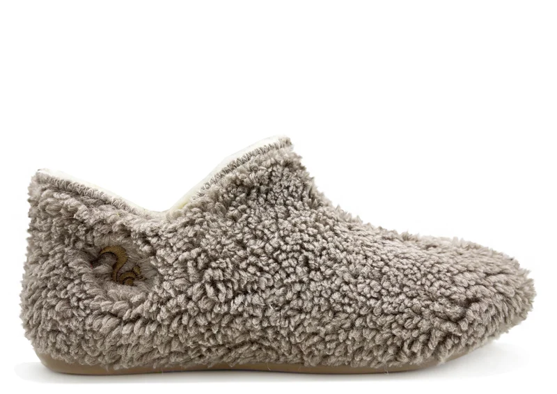 thies 1856 ® Organic Teddy Slipper Boots vegan taupe