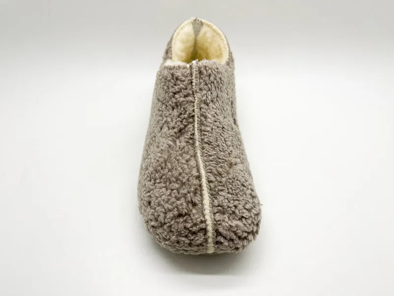 thies 1856 ® Organic Teddy Slipper Boots vegan taupe