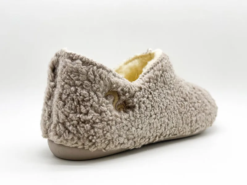 thies 1856 ® Organic Teddy Slipper Boots vegan taupe