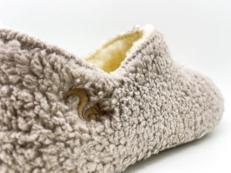 thies 1856 ® Organic Teddy Slipper Boots vegan taupe