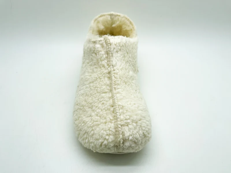 thies 1856 ® Organic Teddy Slipper Boots vegan off white