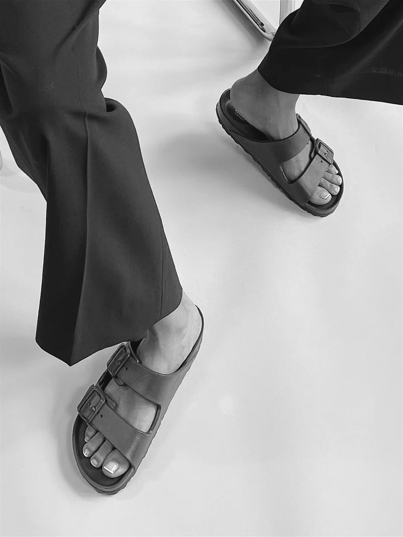 thies 1856 ® Ecofoam Sandal vegan black