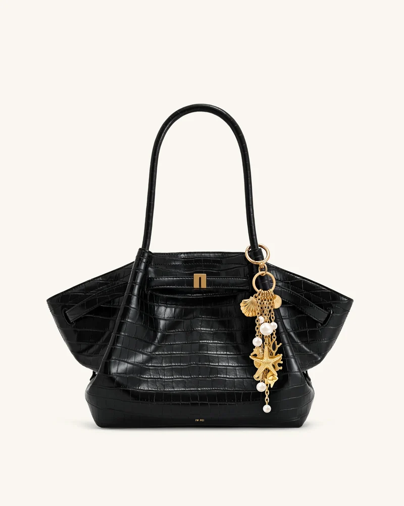 Ocean Kreatur Kunstperlen-Taschenanhänger - Gold