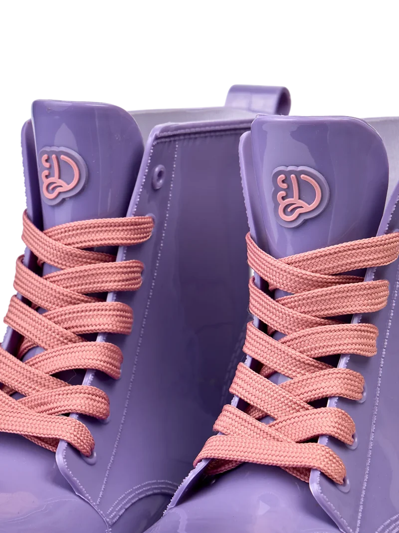 Duftende lila Regenstiefel für Kinder