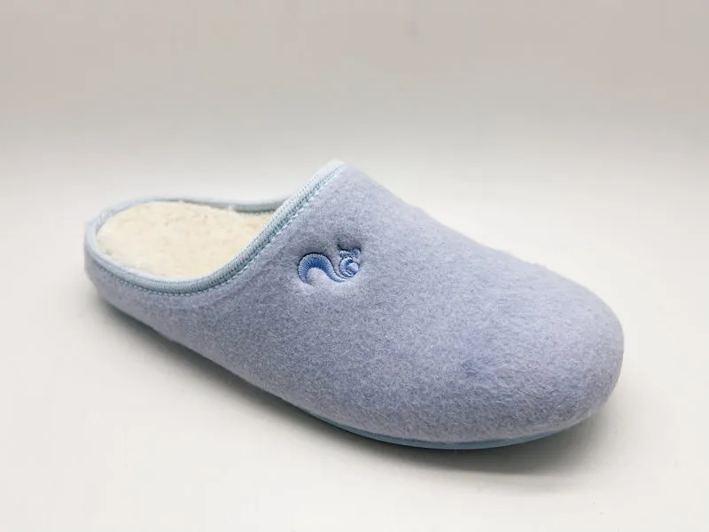 thies 1856 ® Organic Slipper vegan light blue