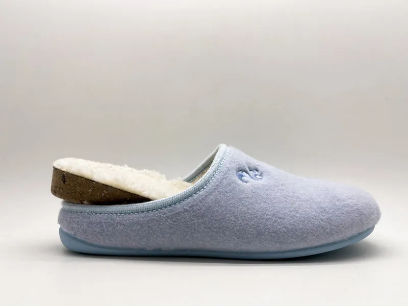 thies 1856 ® Organic Slipper vegan light blue