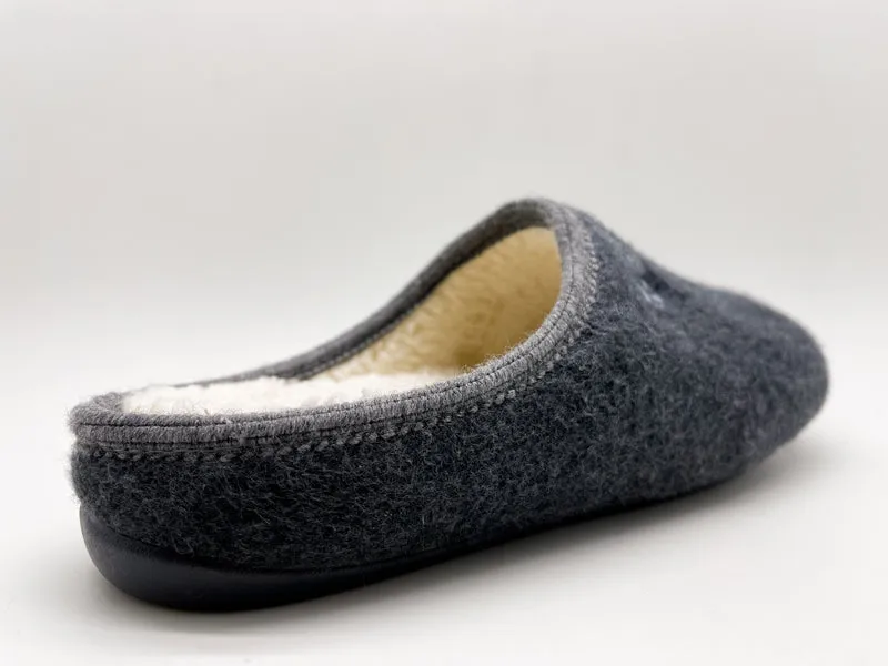 thies 1856 ® Organic Slipper vegan dark grey