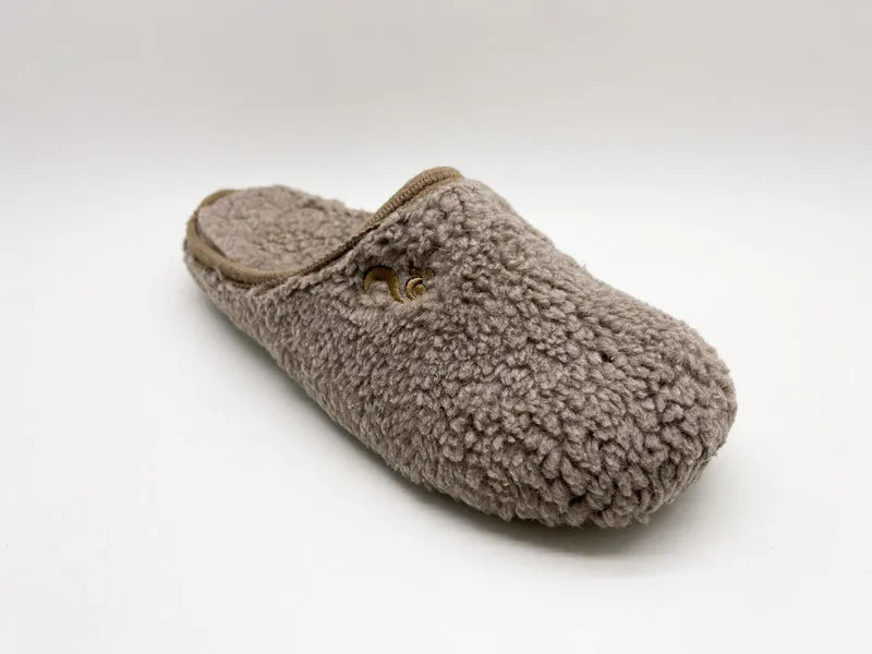 thies 1856 ® Eco Teddy Slipper vegan taupe