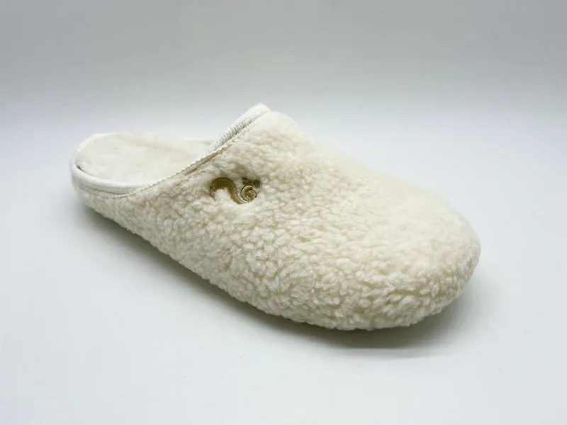 thies 1856 ® Eco Teddy Slipper vegan off white