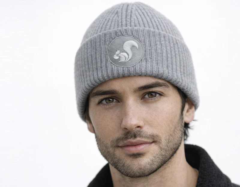 thies Recycled Beanie vegan light grey
