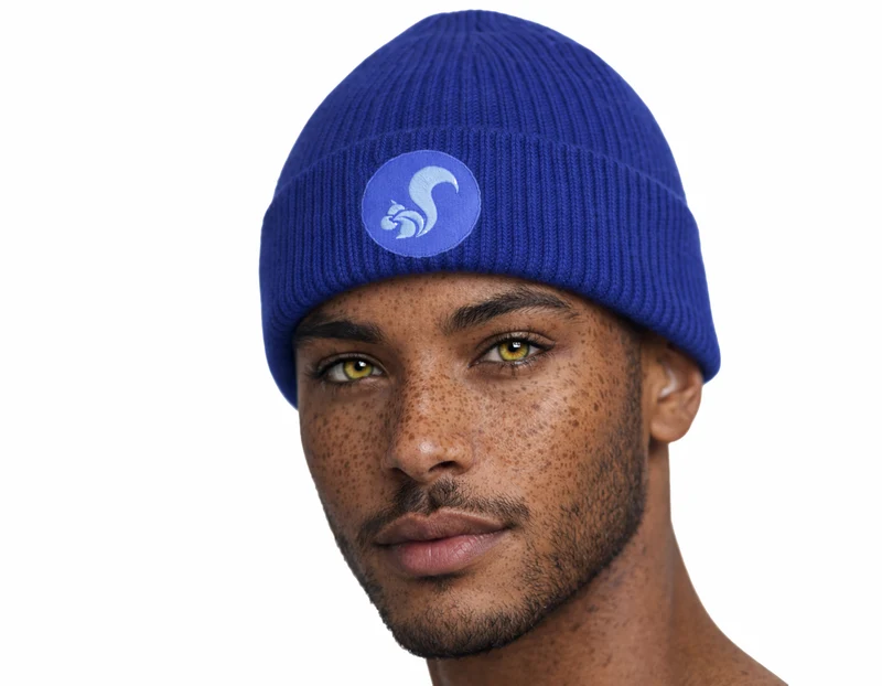 thies Organic Beanie vegan state blue