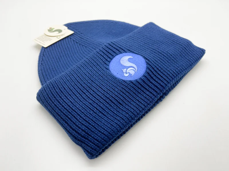 thies Organic Beanie vegan state blue