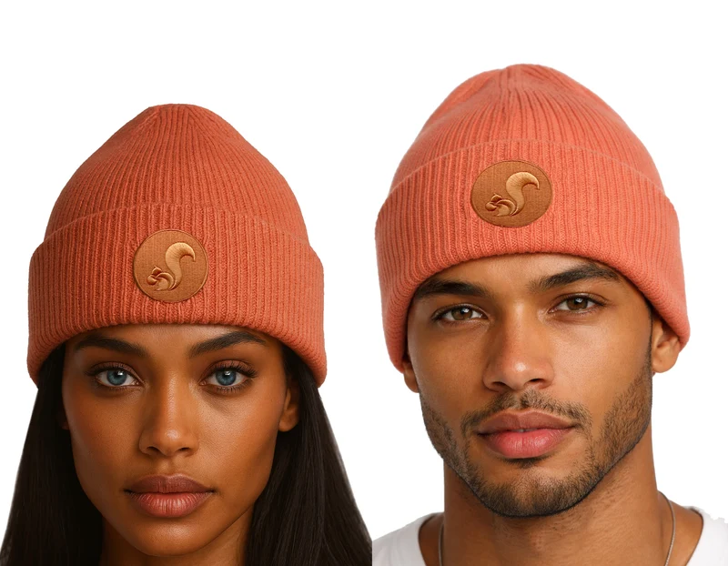 thies Organic Beanie vegan salmon