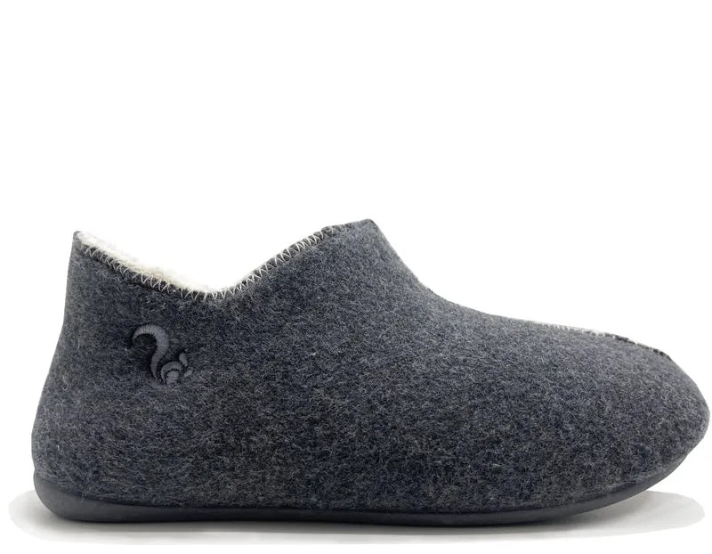 thies 1856 ® Organic Slipper Boots vegan dark grey