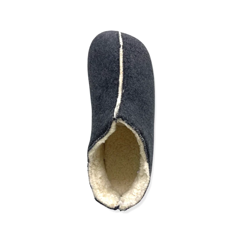 thies 1856 ® Organic Slipper Boots vegan dark grey