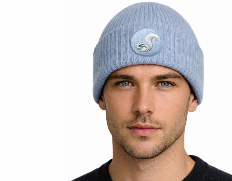 thies Eco Wool Beanie blue fog