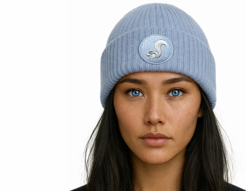 thies Eco Wool Beanie blue fog