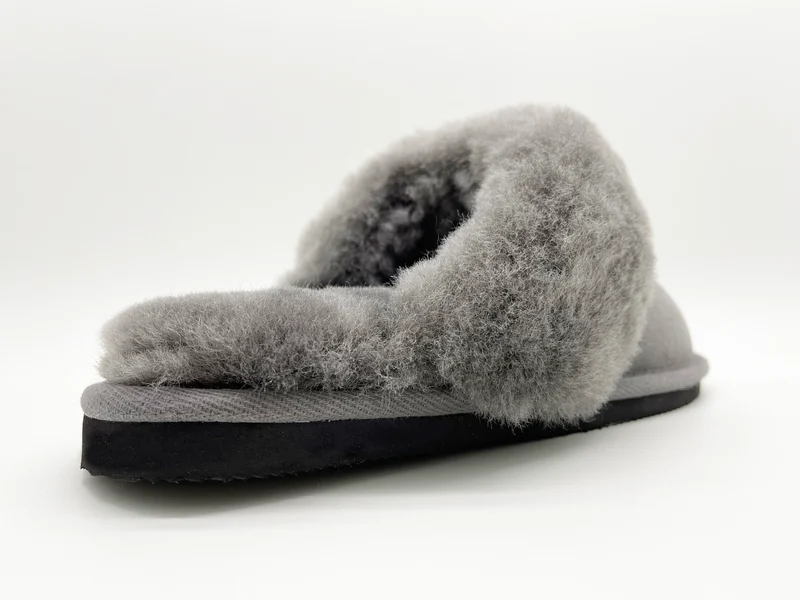 thies 1856 ® Sheepskin Slipper dark grey