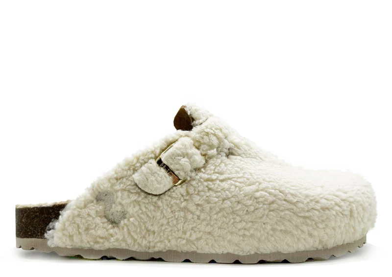 thies 1856 ® Eco Teddy Clog vegan off white