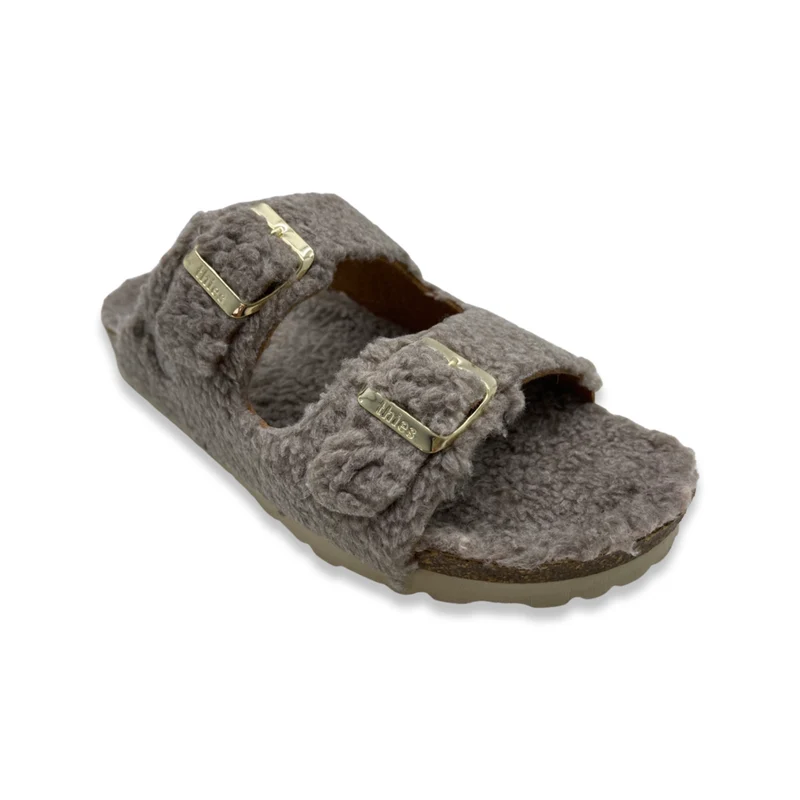 thies 1856 ® Eco Teddy Sandal vegan taupe