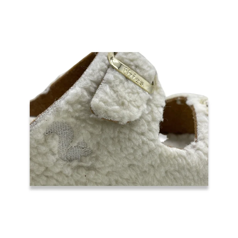 thies 1856 ® Eco Teddy Sandal vegan off white