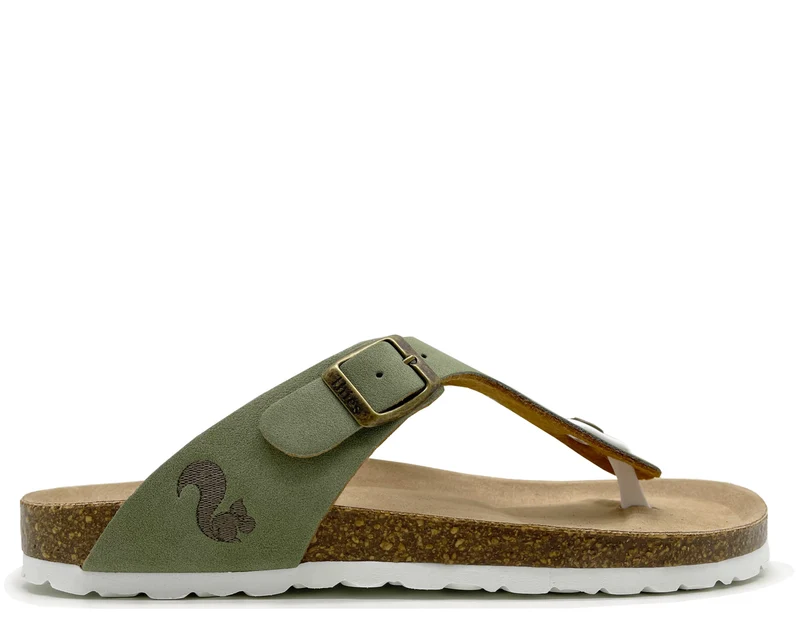 thies 1856 ® Eco Bio Thong Sandal vegan emerald