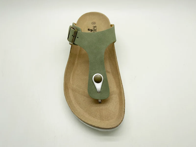 thies 1856 ® Eco Bio Thong Sandal vegan emerald
