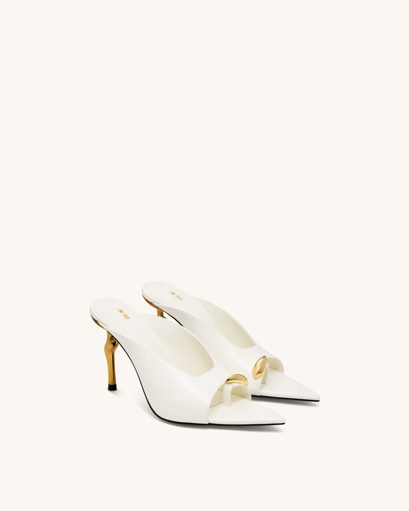 Noemi Spitze Mule-Heels - Weiß
