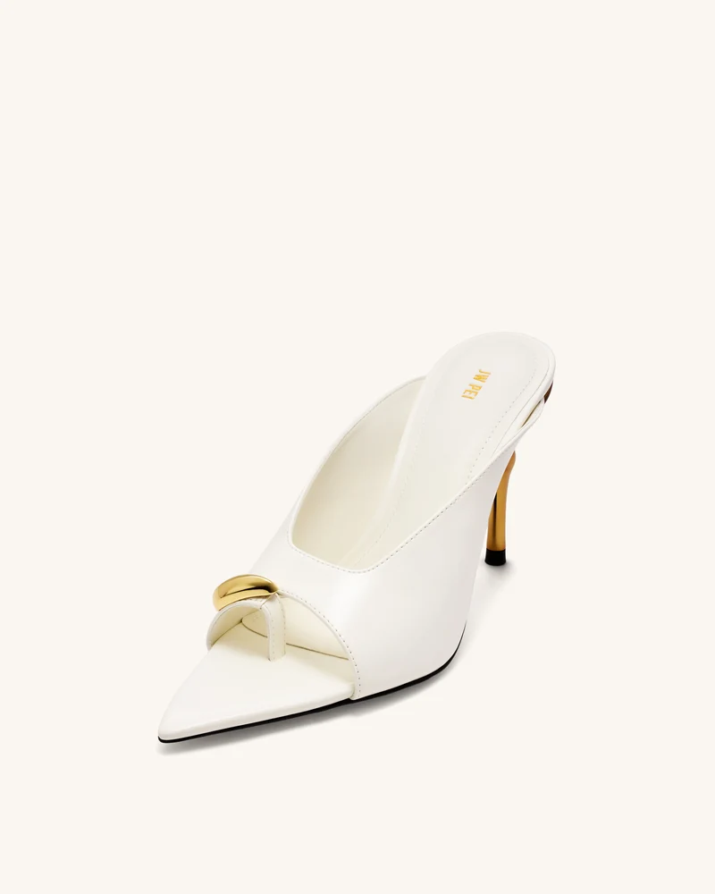 Noemi Spitze Mule-Heels - Weiß