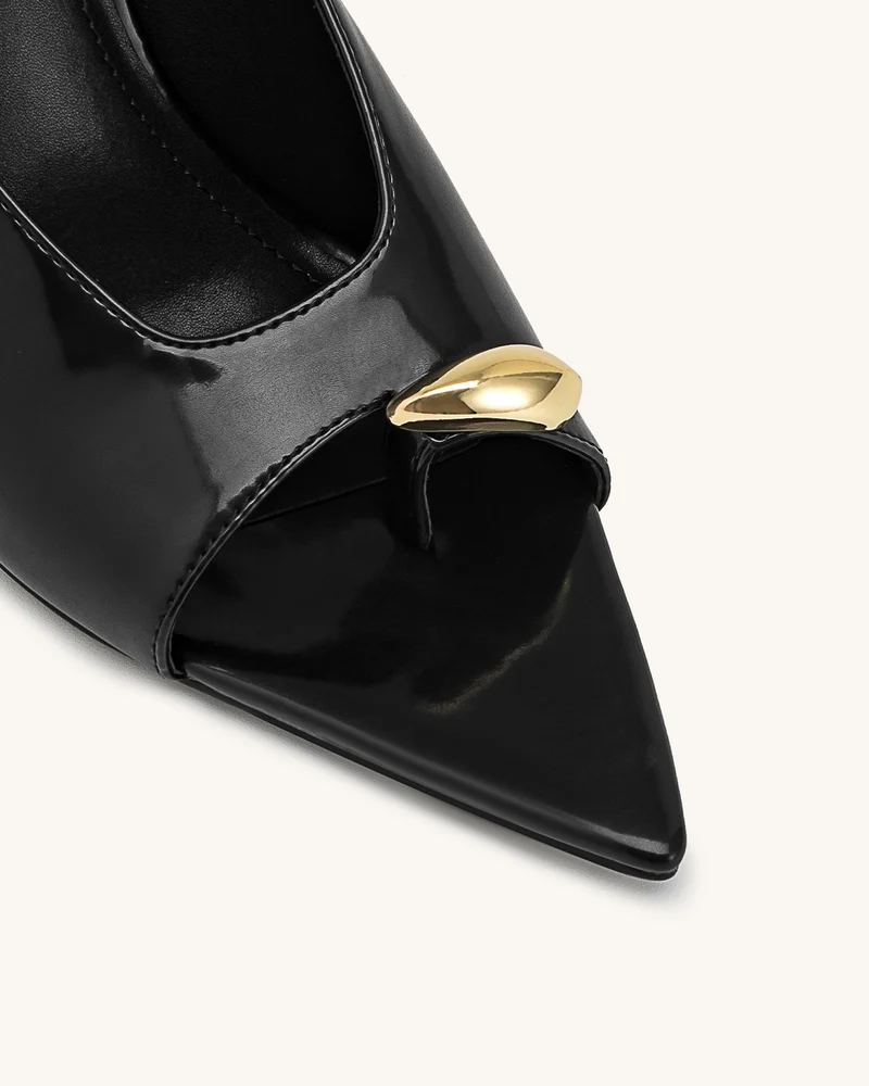 Noemi Spitze Mule-Heels - Schwarz