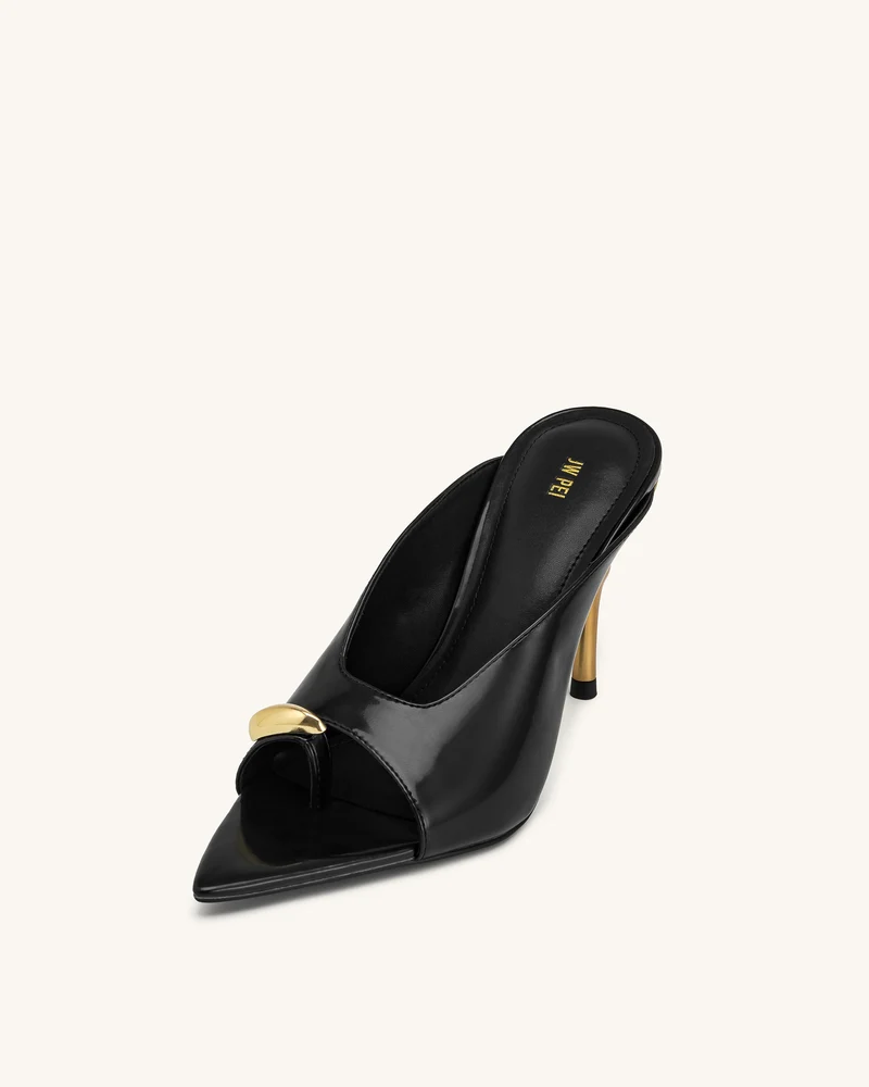 Noemi Spitze Mule-Heels - Schwarz