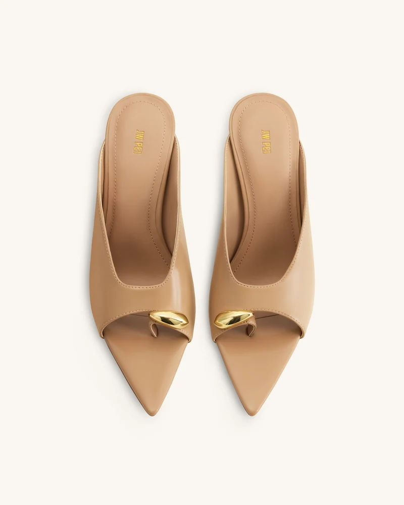 Noemi Spitze Mule-Heels - Khaki