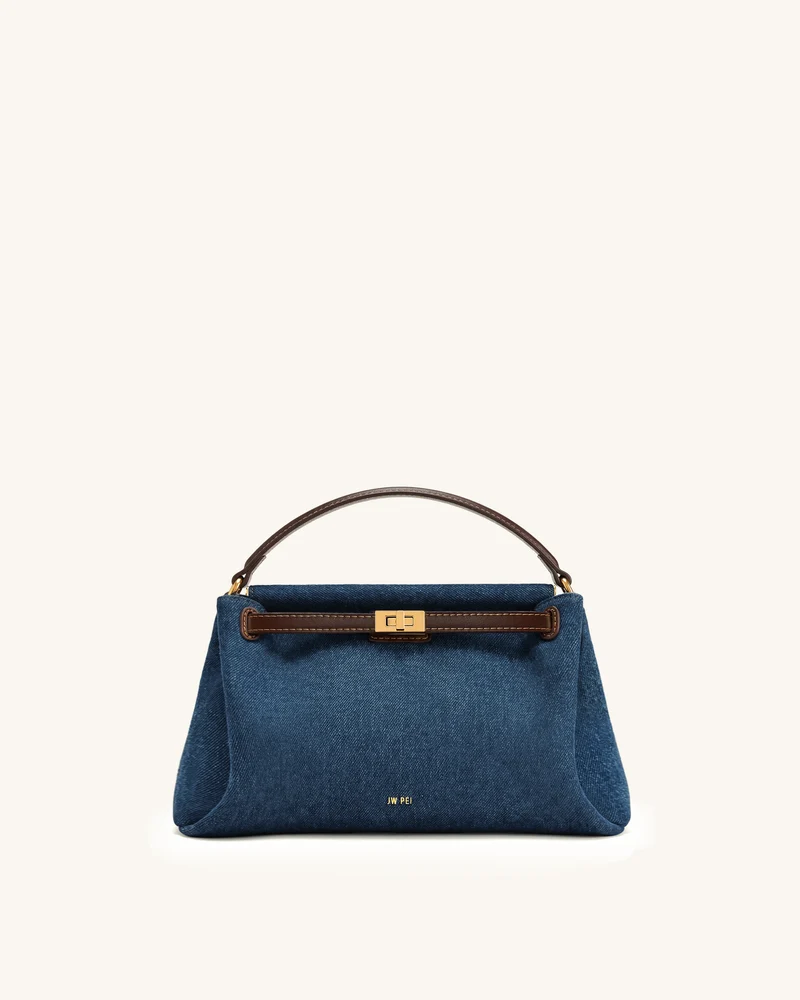 Carmen Henkeltasche - Blauer Denim