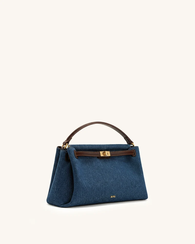 Carmen Henkeltasche - Blauer Denim