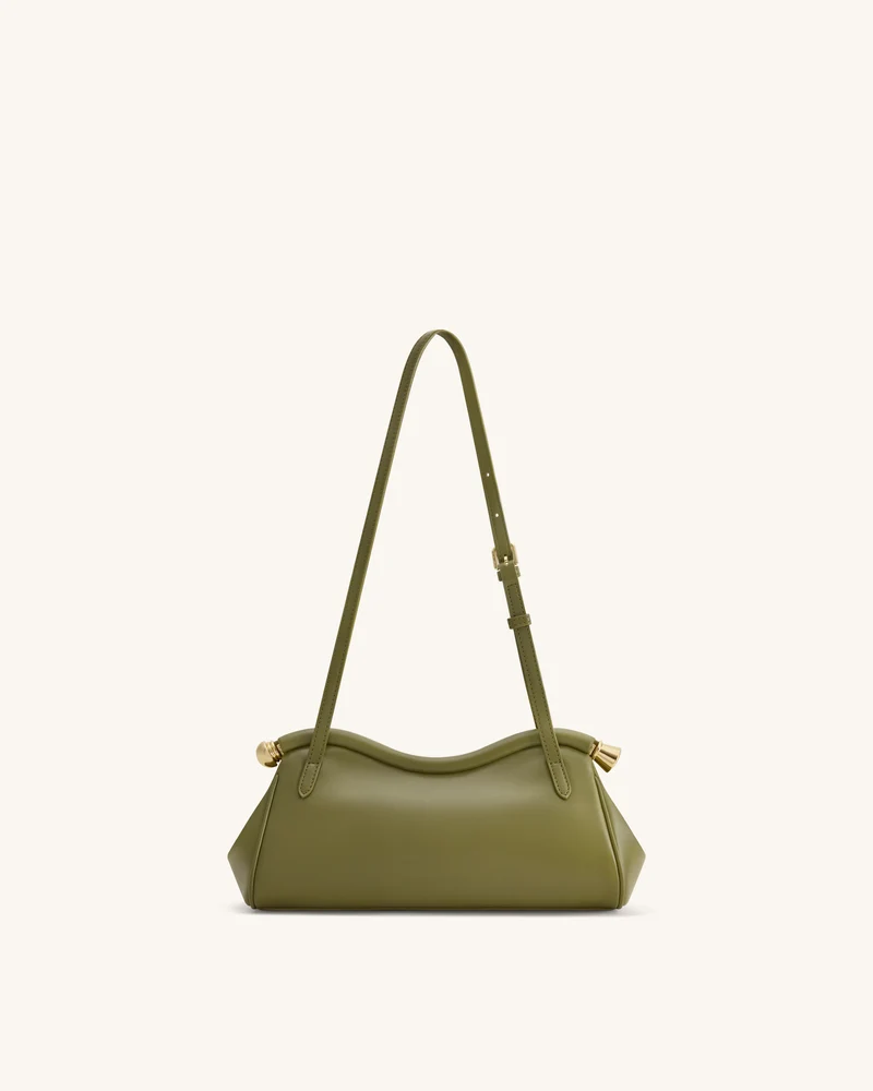 Naomi Geschwungene Schultertasche - Olivgrün
