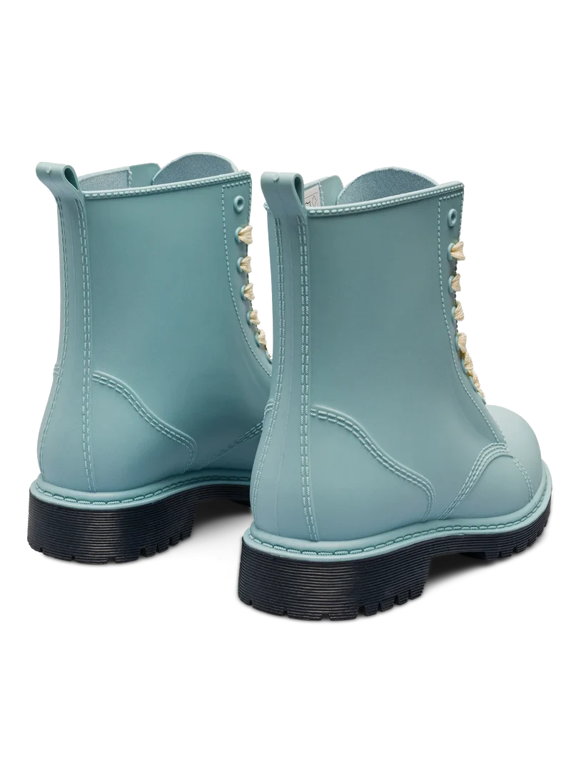 Stahlblaue Regenstiefel für Frauen