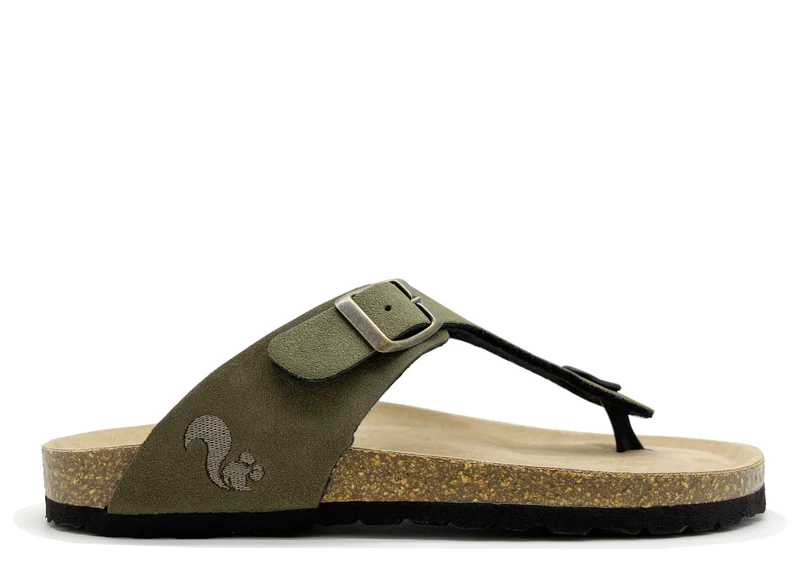 thies 1856 ® Eco Bio Thong Sandal vegan khaki